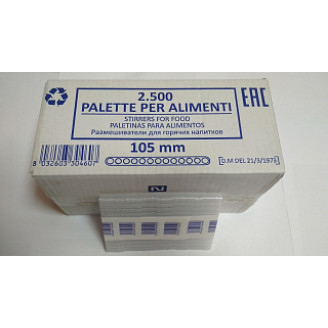 Мешалки размешиватели пластиковые Palette Италия 105 мм х 2500 шт