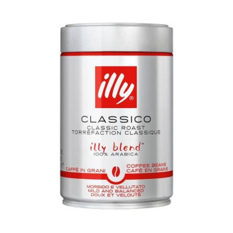 Кава в зернах Illy Classico 100% арабика в зернах ж/б 250 г