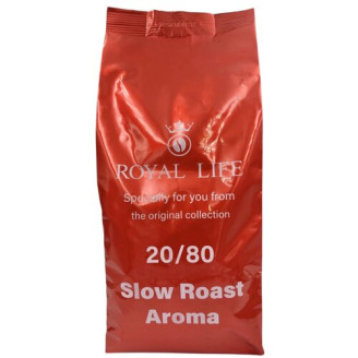 Кава в зернах Royal Life 20/80 Slow Roast Aroma в зернах 1 кг