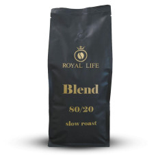 Кава в зернах Royal Life 80/20 Blend Slow Roast в зернах 1 кг