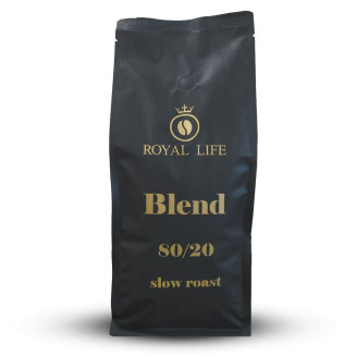 Кава в зернах Royal Life 80/20 Blend Slow Roast  в зернах 1 кг