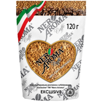 Кава розчинна Nero Aroma Caffe Exclusive 120 г