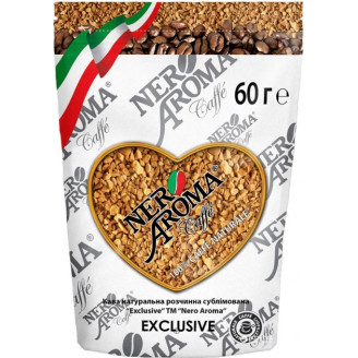 Кава розчинна Nero Aroma Caffe Exclusive 60 г