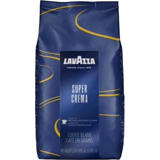 Кава в зернах Lavazza Super Crema зерно 1 кг