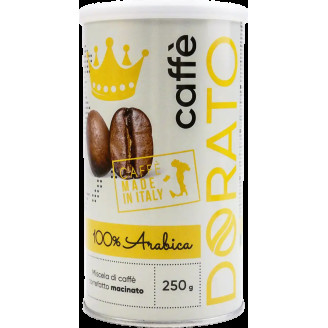Кава мелена Dorato Arabica 100%  мелена ж/б 250 г 