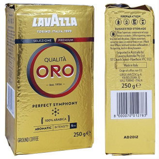 Кава мелена Lavazza Qualita Oro мелена 250 г 2шт
