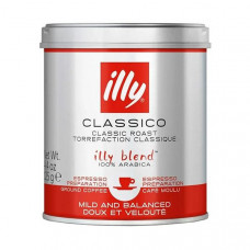 Молотый кофе Illy Classico Espresso молотый ж/б 125 г