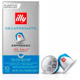 Кава в капсулах Illy Nespresso Espresso Decaffeinato в капсулах 10 шт