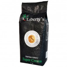 Кава в зернах Libertys Super Crema в зернах 1 кг