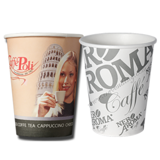 Стакани паперові для вендингу Caffe Poli, Nero Aroma 175мл (100шт)